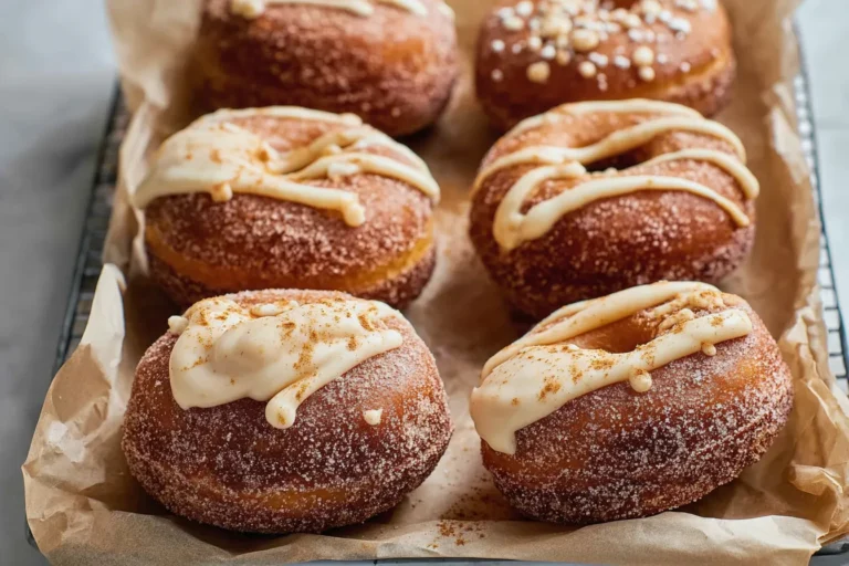Homemade Pumpkin Spice Cheesecake Doughnuts