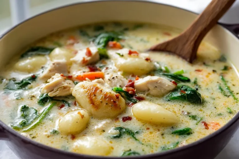Homestyle Chicken and Gnocchi Soup