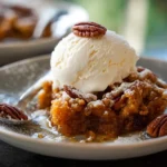 Homestyle Pumpkin Pecan Cobbler