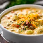 Loaded Cheeseburger Soup