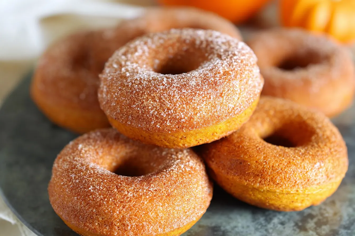 Moist Baked Pumpkin Donuts