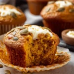 Moist Pumpkin Cream Cheese Muffins
