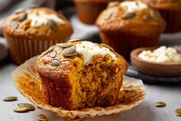 Moist Pumpkin Cream Cheese Muffins