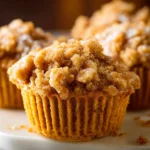 Moist Pumpkin Crumb Cake Muffins