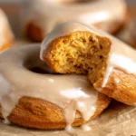 Moist Pumpkin Donuts with Maple Glaze