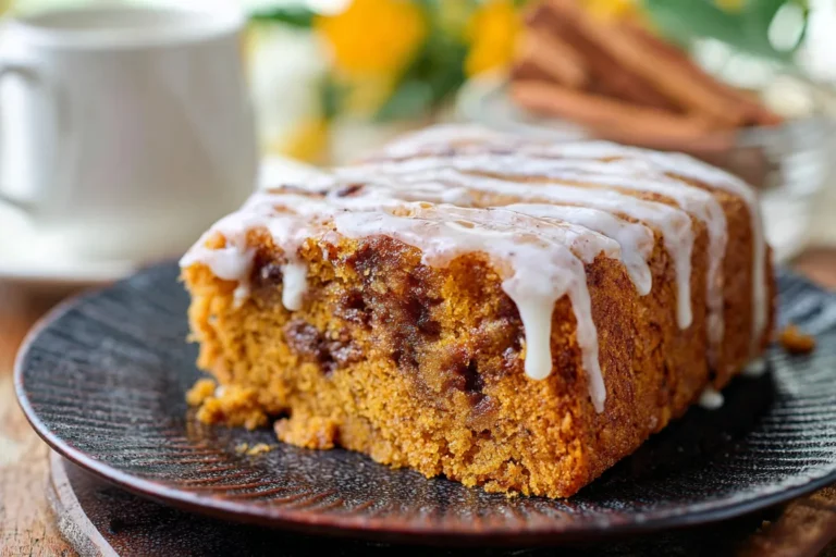 Moist Pumpkin Honey Bun Cake