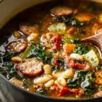 One Pot Chicken Sausage Soup