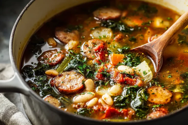 One Pot Chicken Sausage Soup