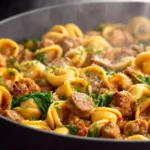 One Pot Orecchiette Pasta with Sausage