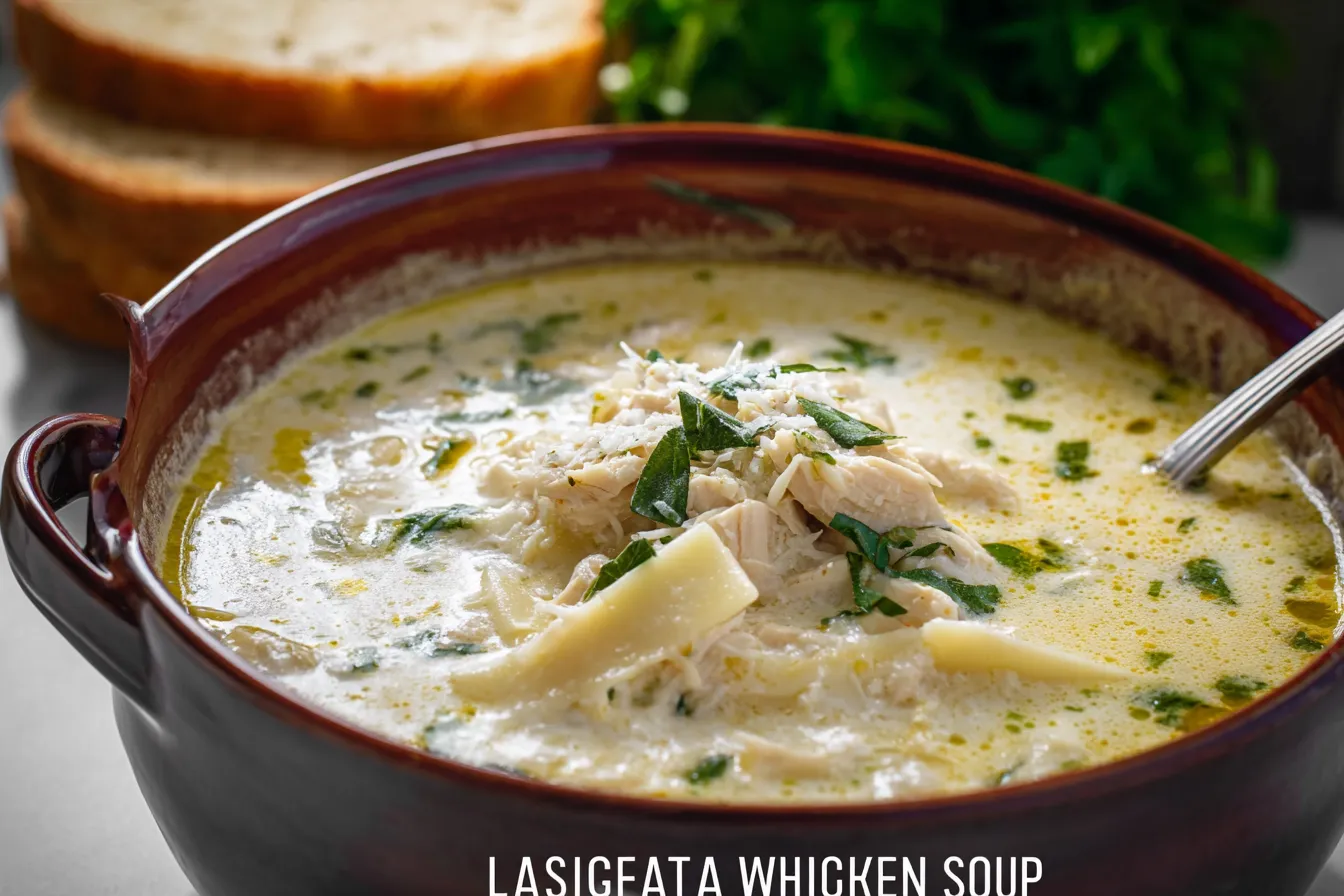 One Pot White Chicken Lasagna Soup