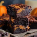 Quick One Bowl Pumpkin Brownies