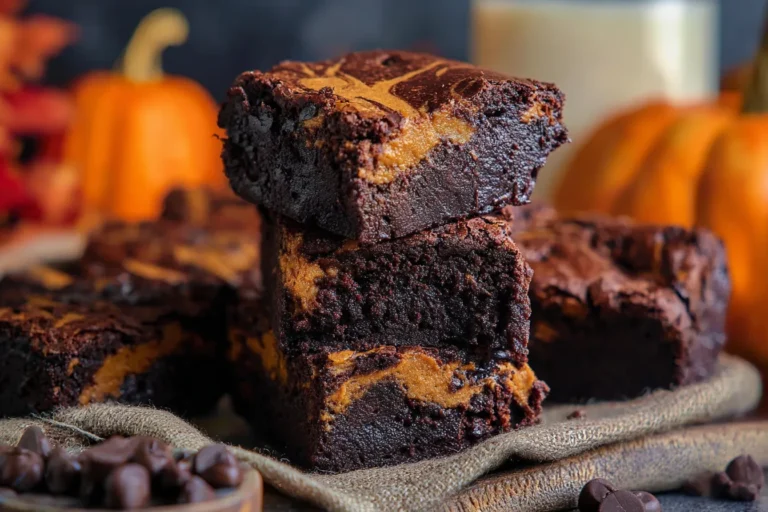 Quick One Bowl Pumpkin Brownies