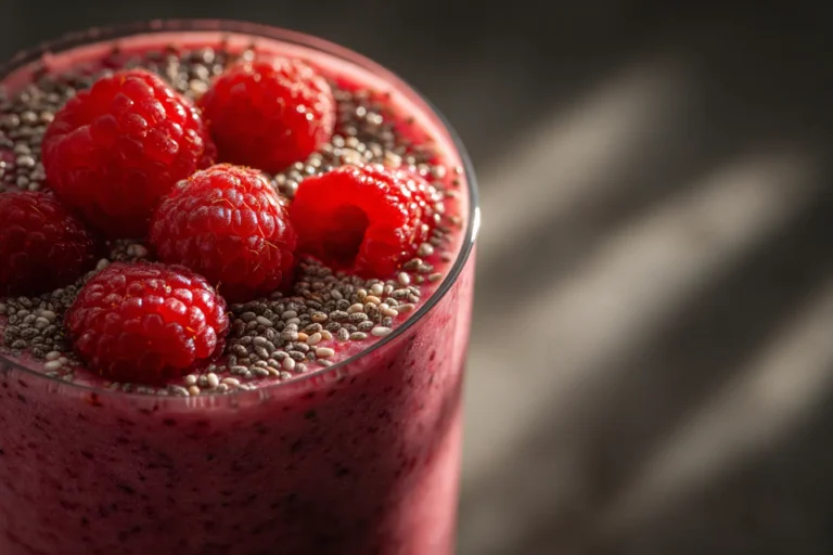Raspberry Chia Energy Smoothie