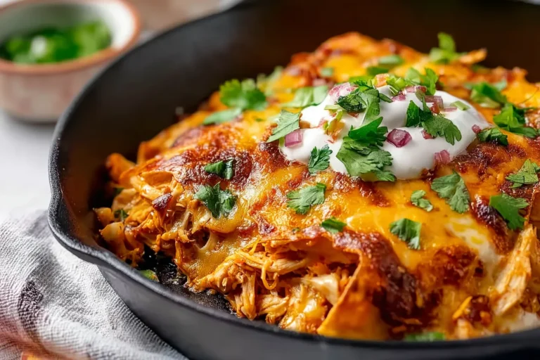 Rotisserie Chicken Enchilada Skillet