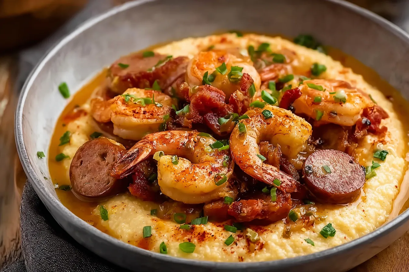 Shrimp and Smoked Sausage Grits