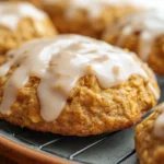Soft Iced Pumpkin Oatmeal Cookies