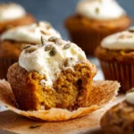 Soft & Fluffy Pumpkin Cream Cheese Muffins