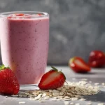 Strawberry Oatmeal Breakfast Smoothie