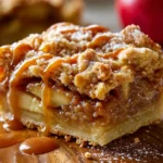 The BEST Salted Caramel Apple Pie Bars