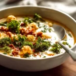 The Best Cauliflower Sausage Kale Soup