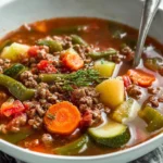 The Best Ground Beef and Veggie Soup