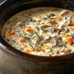 The Best Slow Cooker Chicken Wild Rice Soup