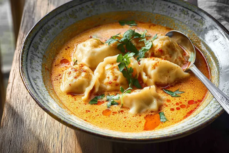 The Best Thai Coconut Curry Dumpling Soup