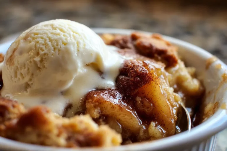 Warm Cinnamon Apple Cobbler
