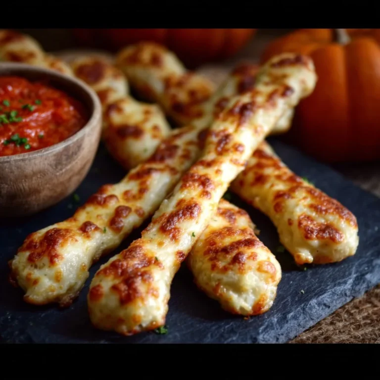Cheesy Halloween breadstick bones for a spooky celebration