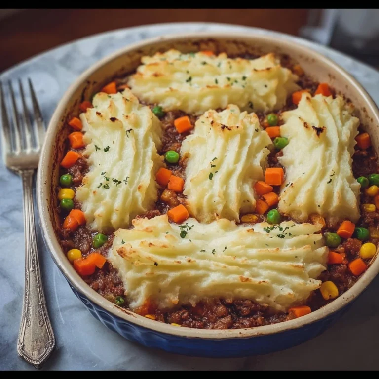 Creepy Shepherd's Pie with spooky toppings