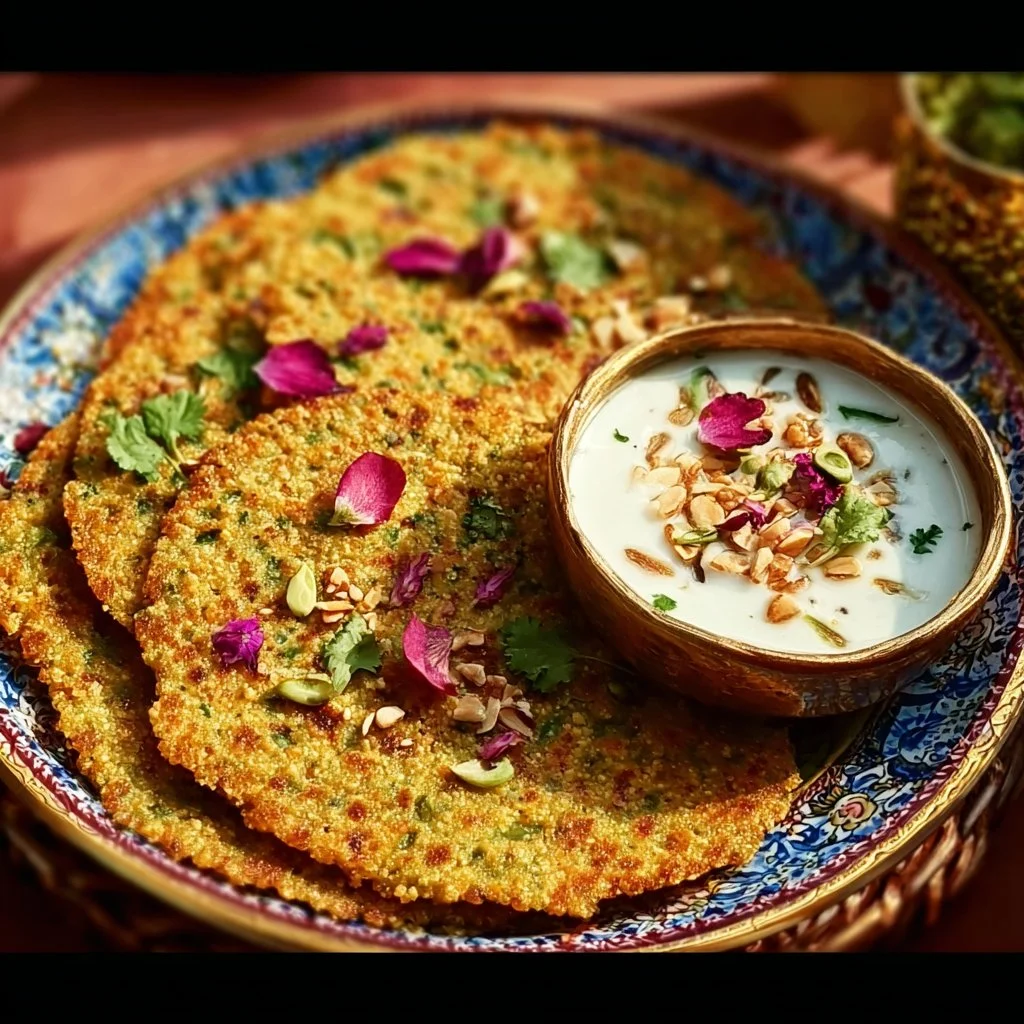 Crispy Cucumber Millet Thalipeeth served as a healthy snack option