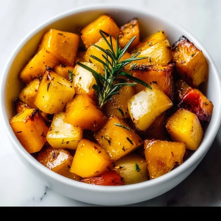 Crockpot Caramelized Butternut Squash and Apples dish, showcasing rich flavors with a warm presentation.