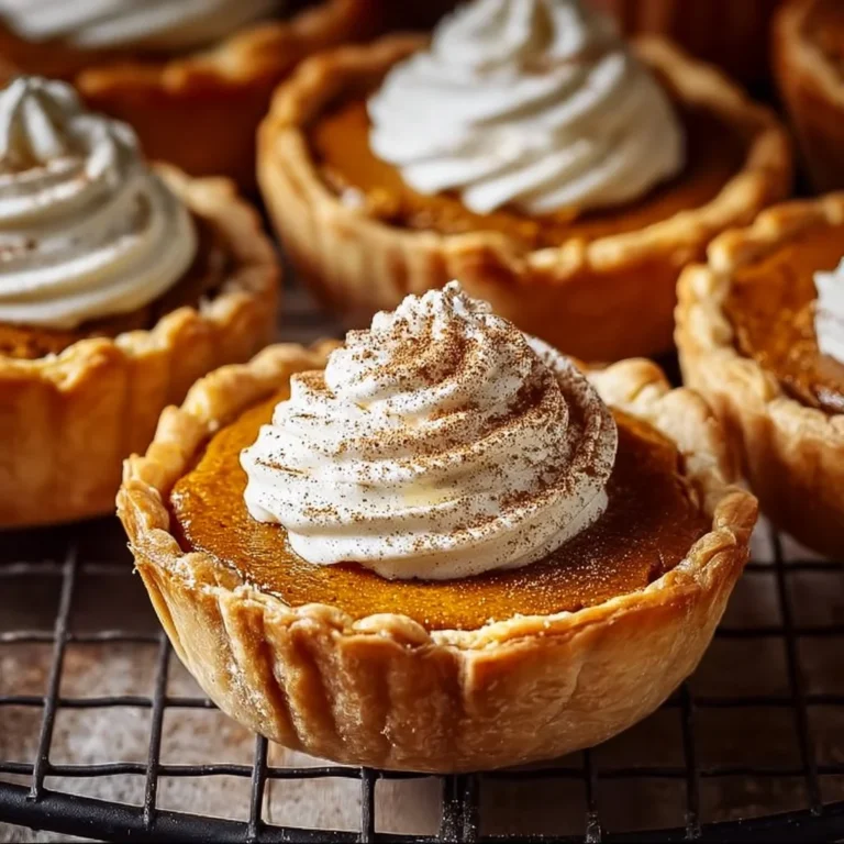 Delicious mini pumpkin pies, perfect for fall gatherings and cozy evenings.
