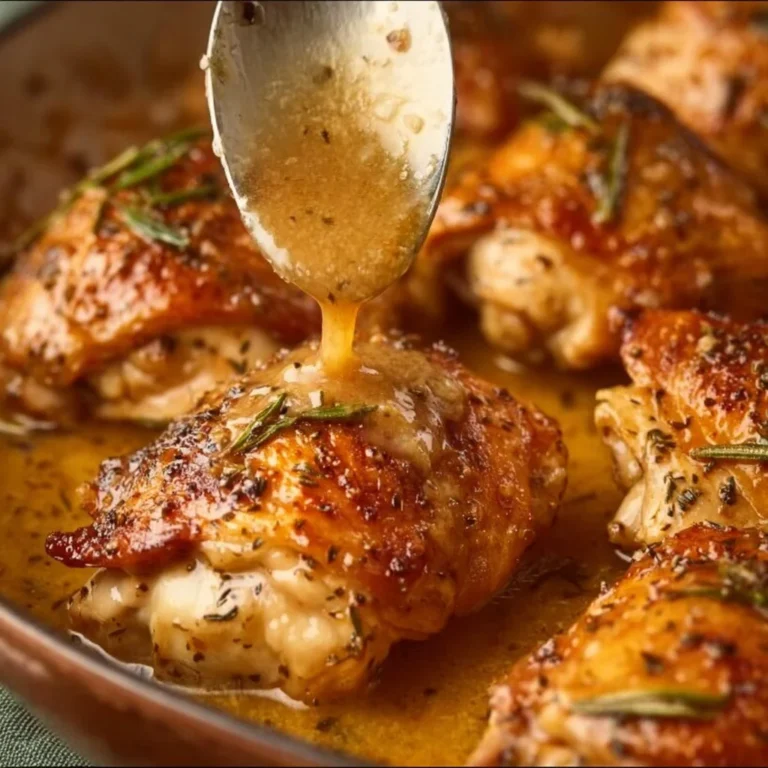 Dijon Maple Chicken Thighs, a flavorful dish with mustard and maple glaze