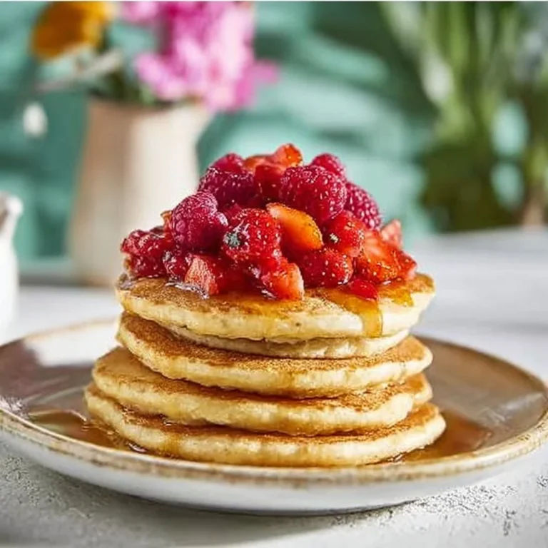 Vegan Moroccan Semolina Pancakes with Sweet Plantains