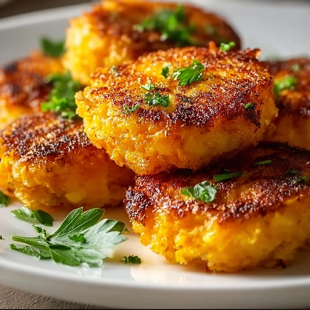 Crispy smashed carrot bites served on a plate, ideal for snacking.
