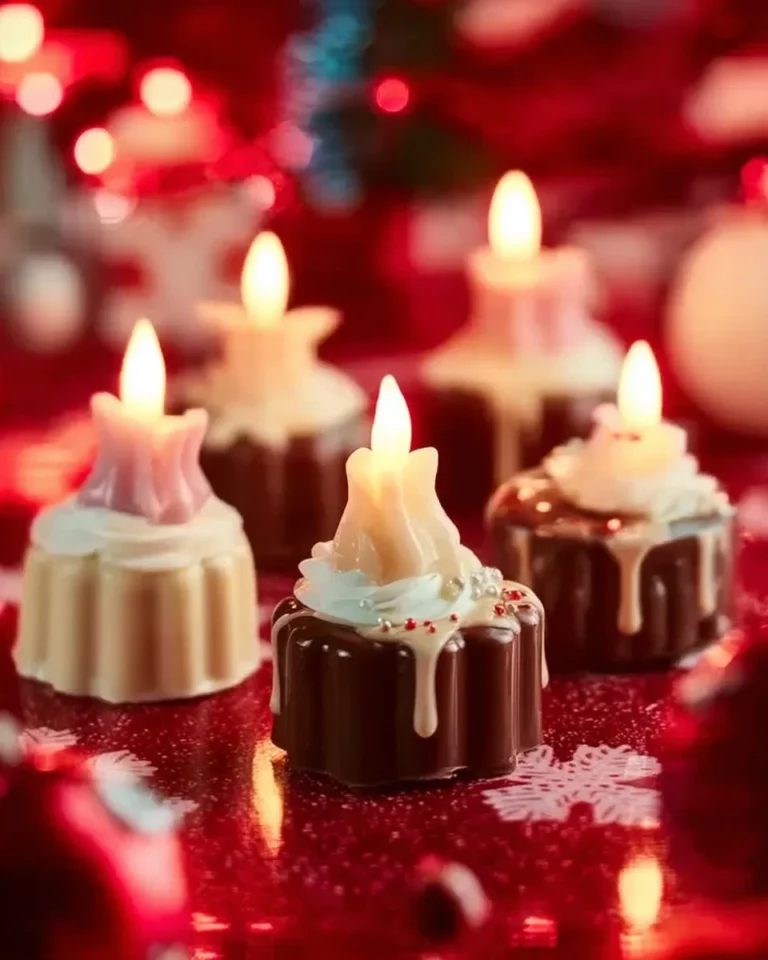 Delicious edible candles designed for Christmas celebrations that impress guests.