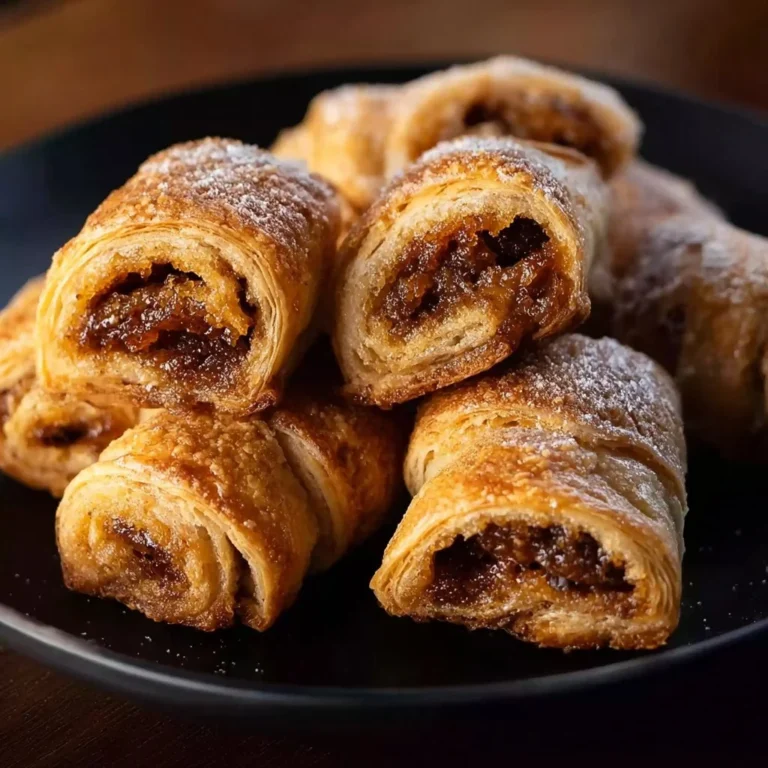 Delicious easy rugelach cookies with sweet fillings ready to enjoy.
