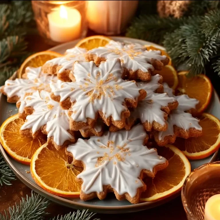 Festive Orange Clove Christmas Cookies decorated for the holidays
