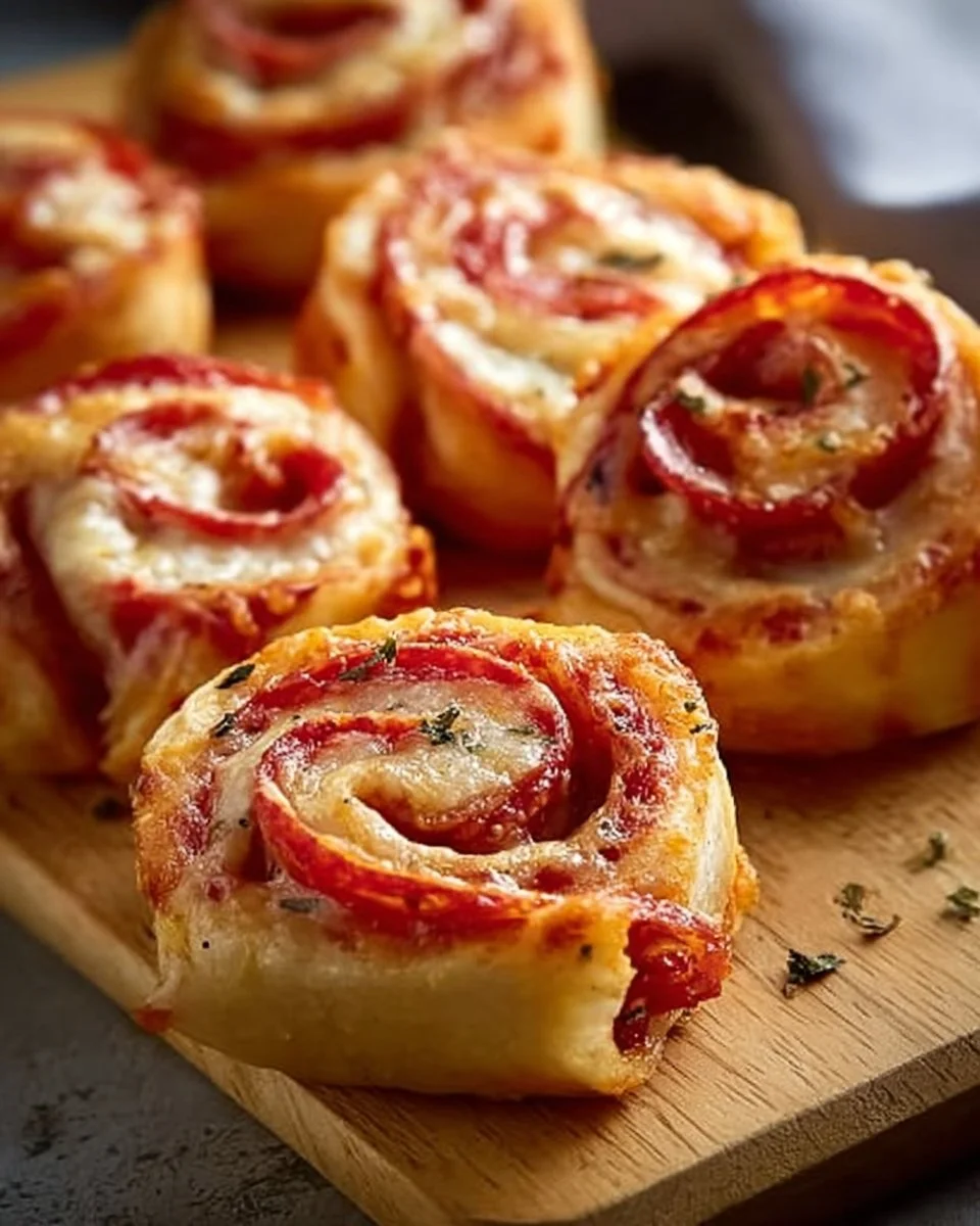 Homemade pizza rolls ready to be enjoyed as a game day snack