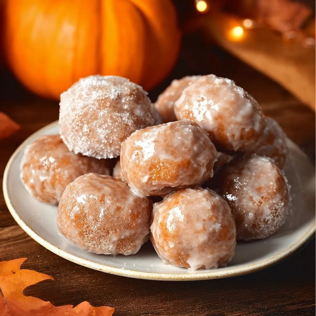 Delicious pumpkin donut holes ready to spice up your morning routine