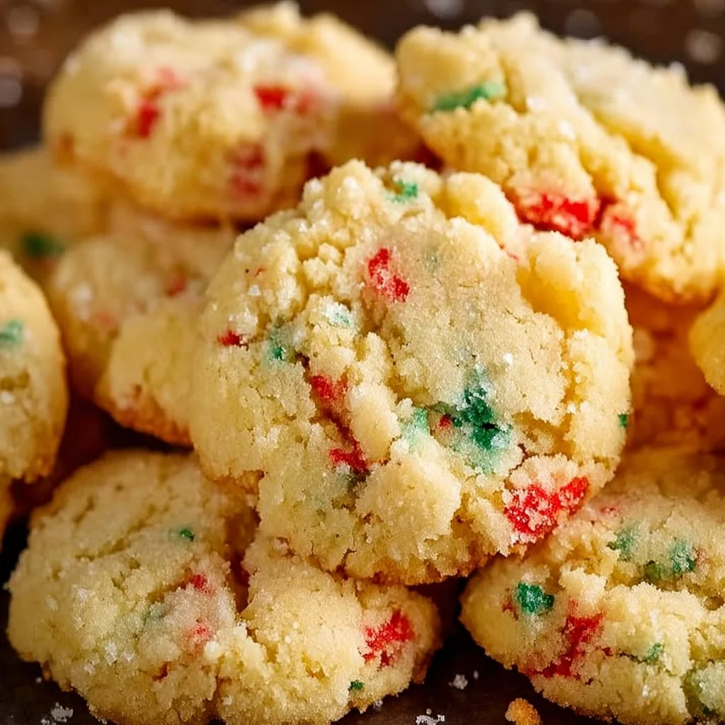 Irresistibly soft Christmas gooey butter cookies for the holiday season.