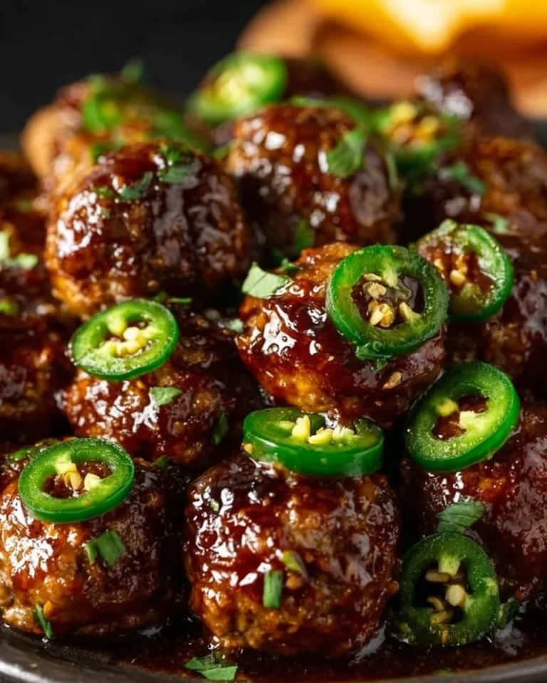 Savory Pumpkin BBQ Jalapeño Meatballs for a flavorful twist on BBQ classics