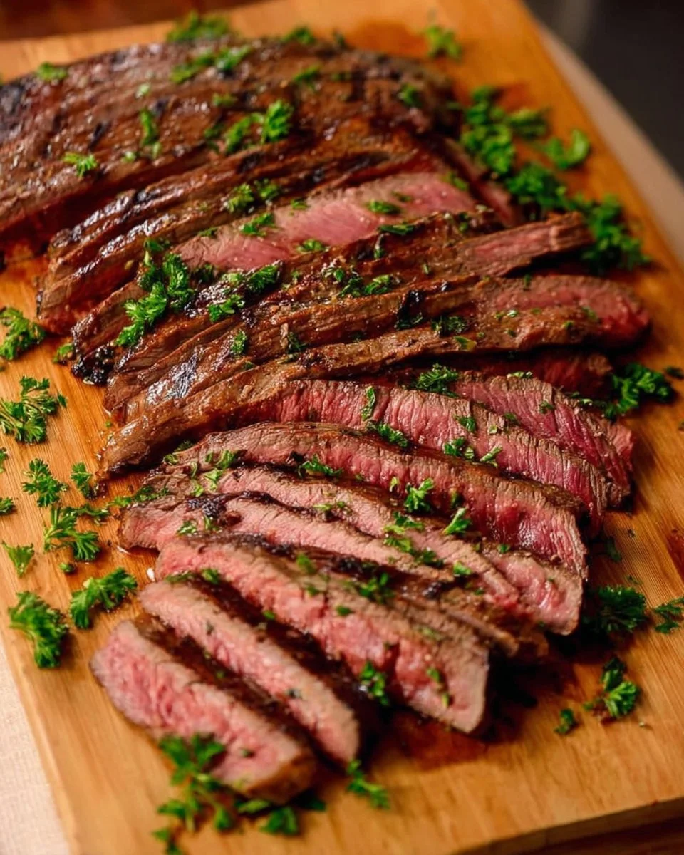 Juicy and flavorful best flank steak grilled to perfection