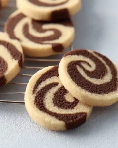 Chocolate Vanilla Swirl Cookies with a rich chocolate and creamy vanilla blend