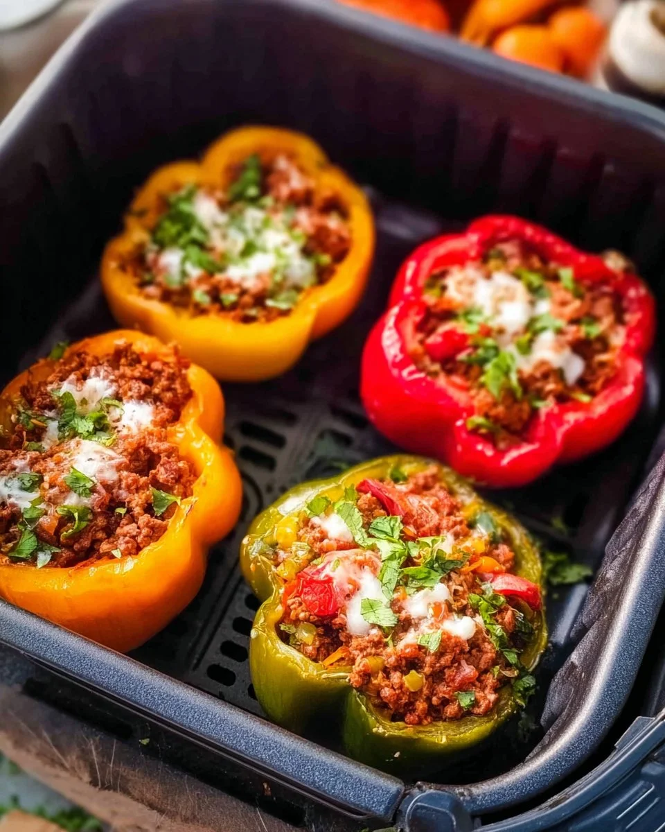 Healthy Greek Stuffed Peppers filled with fresh ingredients and flavors.