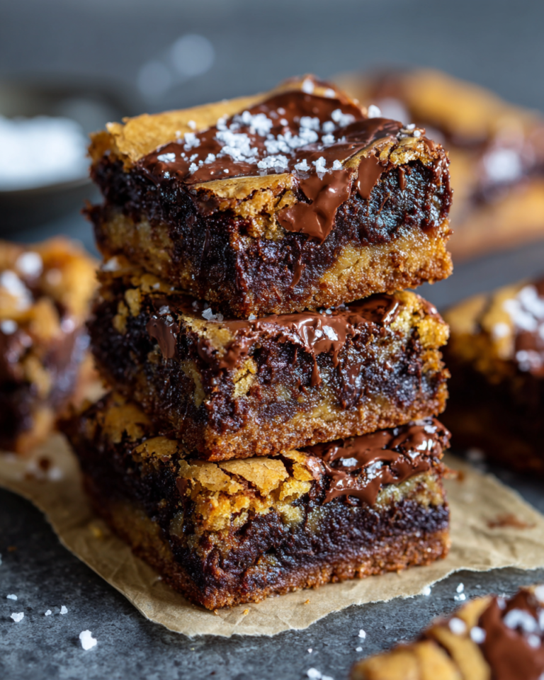 The Best Fudgy Chewy Browkies (Brookies) - Savvy Bites