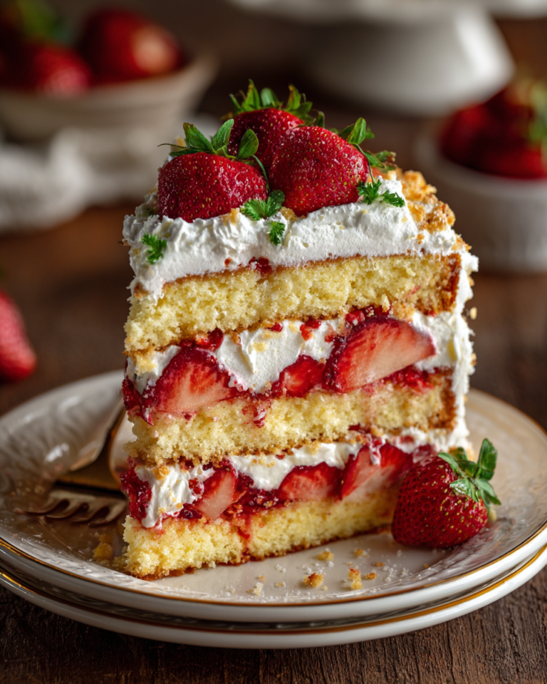 The Best Strawberry Shortcake Cake
