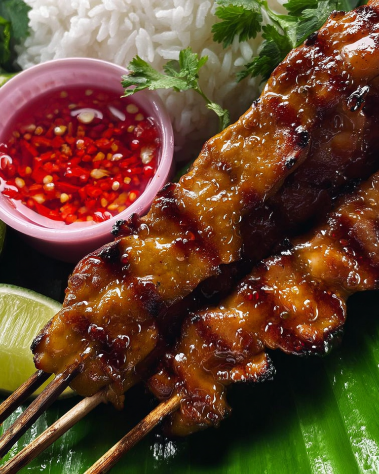 Easy Grilled Thai Chicken Skewers