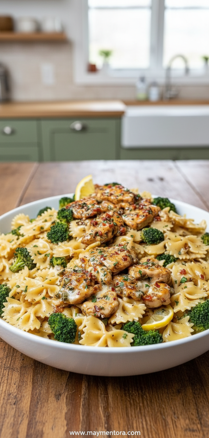 cowboy-butter-lemon-bowtie-chicken-pasta-with-broccoli-for-dinner_feature